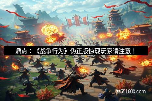 鼎点：《战争行为》伪正版惊现玩家请注意！